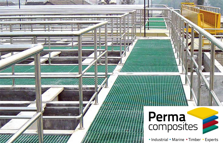Poletech is a distributor of Permacomposities Industrial GRP Fibreglass Grating